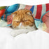PALNKART 40x50in Cute Cat Lightweight Flannel Blanket for Sofa Bed Travel Camping Chair, Multi-Purpose Gift Blanket