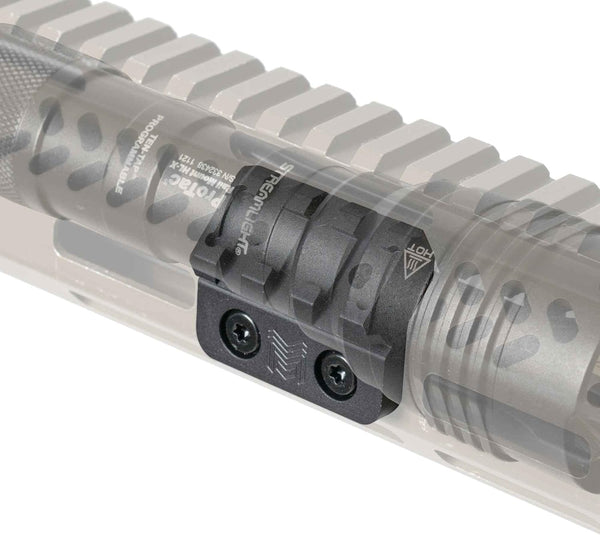 Monstrum M-LOK 45 Degree Offset Scout Light Mount Picatinny Rail, Compatible with Surefire M300/M600 Series