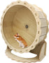 Hamiledyi Wooden Hamster Wheel, Silent Running Exercise Wheel for Small Pets, Gerbil, Mice, Guinea Pigs, Dwarf Syrian