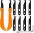 Mudder 13 Pieces Golf Hook Blade Tool Set, DIY Knife for Golf Club Grip Remover with Installation Tool