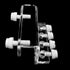 Aquarium Dosing Pump Tubing Holder Fixture, Acrylic Dosing Container Tube Holder for Air Pump Accessories (1 Piece