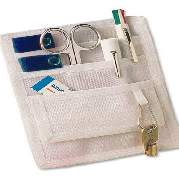 ADC 216 Pocket Pal II Medical Instrument Organizer/Pocket Protector, White with Royal