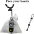 Dog Poop Bags Holder with LED Flashlight | Pet Waste Bags Dispenser for Leash | Grey and Black Container with 30 Bags