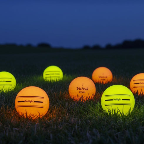 (6 Pack) Volvik Vivid Twilight Glow in The Dark Golf Balls