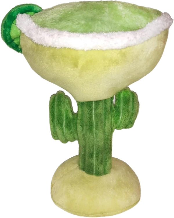Huxley & Kent Plush Dog Toy with Squeaker, Power Plush Stuffed Toy for Dogs - Margarita Loco, Small
