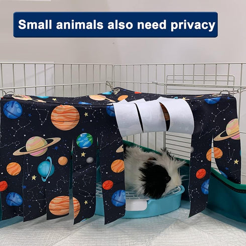 Guinea Pig Hideout, Fleece Forest Corner Hideaway for Guinea Pigs, Ferrets, Chinchillas, Rats, Bunny & Small Animals