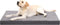 KSIIA Orthopedic Dog Bed, Waterproof for Large Dogs, Deluxe Plush Washable, 41 x 27 Inch, Dark Gray