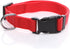 Adjustable Nylon Dog Collar, 1 Inch 3/4 Inch 5/8 Inch Wide for Large Medium Small Dogs (3/4 Inch, Red)