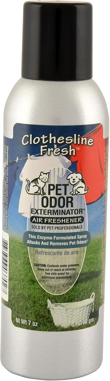 Pet Odor Exterminator Clothesline Fresh Spray, 7 oz