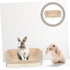 Leak-Proof Rabbit Potty Training Tray - Essential Pet Accessory for Small Animals