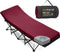CYMULA Camping Cot Mattress 2in Memory Foam Sleeping Pad,Soft Warm Non-Slip Camping