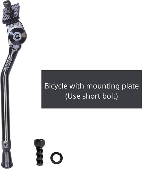 N+1 Adjustable Aluminum Alloy Center Mount Bike Kickstand for 20"-28" Bikes