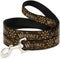 Buckle-Down Pet Leash - 4 Feet Long Dog Leash, Western Whiskey Heart Repeat Browns Tan, 0.5 Inch Wide
