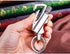 Permanent Metal Lighter Keychain, Outdoor Emergency Survival Gear with Flint Metal Matchstick Fire Starter