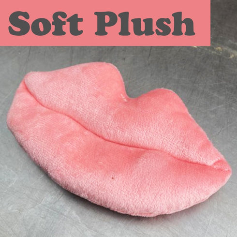 Generic Pink Lips Plush Fetch Dog Toy Pet-Safe, Machine-Washable Material with Squeaker for Bonding, Play Time, Mental