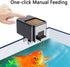 Bluetooth Automatic Fish Feeder for Aquarium, Food Dispenser with App Control, USB Rechargeable, Black