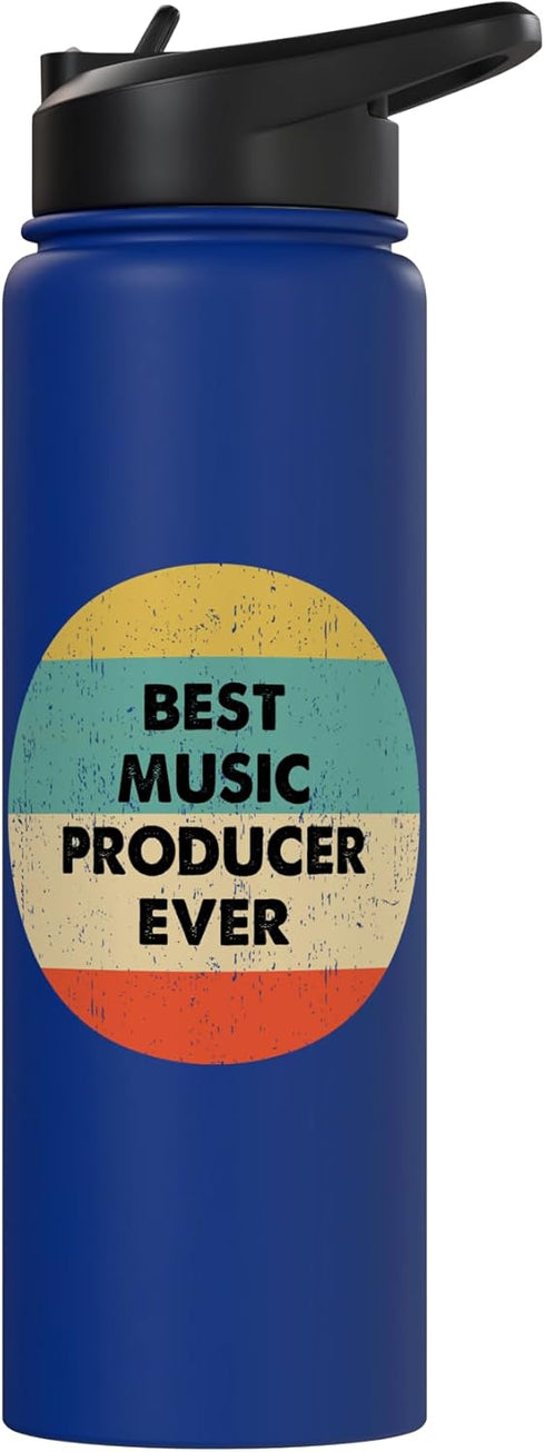Music Producer Shirts & Gifts Music Producer Stainless Steel Insulated Water Bottle