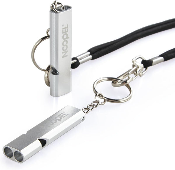 Noopel Lifeguard Safety Whistle with Lanyard and Keychain for Outdoor Camping Hiking Boating Fishing Kids Rescue