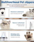 Generic 3-in-1 Trimmer Rechargeable Pet Grooming Kit Hair & Paw Groomer for Dogs & Cats Low Noise, Cordless