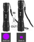 ULTRAFIRE 501B UV Flashlight Adjustable Focus 395nm Mini Black Light, Pet Urine Detector for Curing and Stains