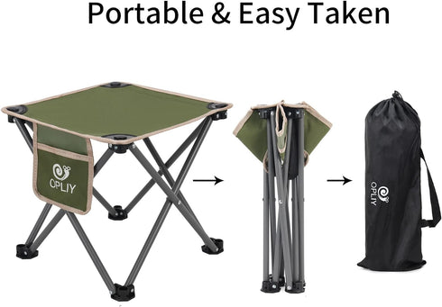 Opliy Samll 13.5") Camping Stool, Folding Chair Portable Camp Stool for Camping Fishing Hiking Gardening and Beach