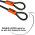525 2.5 Equipment,5mm Kryptonite KryptoFlex Double Loop Security Cable, FT Long Braided Steel Flex Bike Lock Anti-Theft