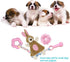 Puppy Toys for Teething Puppies, Plush Squeaky Bunny Dog Toys for Small Dogs, Pink, 4pcs