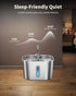 Lawfery 74oz/2.2L 4 4 Cat Water Fountain Stainless Steel, Automatic Cat Drinking Fountain with Filters & Sponges, Pet