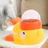 Nuytghr 8.66x5.51x4.33inches Interactive Food Dispenser for Cats, Automatic Cartoon Feeder, Duck-Shaped Cat Feeder