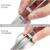 GADIEMKENSD Ultralight Outdoor Titanium Folding Spoon, Healthy Camping Scoop, 18g