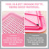 Indoor Dog Potty Plastic Pet Toilet Slide Design Pink for Convenient Home Use Ergonomic Column Shape for Natural