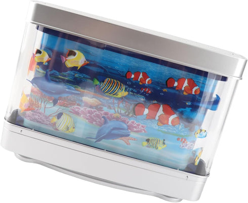 Sorandy USB Powered Fake Fish Tank, Dynamic Aquarium Lamp, Relaxing Sensory Night Light with HD Motion, Ideal for Kids