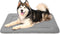 Magic Dog Extra Large Soft Dog Crate Pad, Jumbo 48 Inches Machine Washable Pet Bed with Non-Slip Bottom, Gray