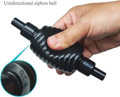 5ft Aquarium Siphon Vacuum Cleaner - Fish Tank Cleaning Gravel & Sand