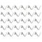 HARFINGTON 30pcs Single Button Kayak Paddle Snap Spring Clip for Tent Umbrella Camping