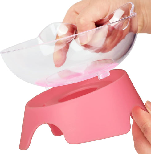 MILIFUN Raised Cat Food Bowls with Stand, Cat Dishes for Food or Water, Tilted Pet Dish with Stand