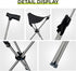 Generic Lightweight Travel Stools for Adults. Cane with seat,Walking Stick,Foldable Chair,Hiking