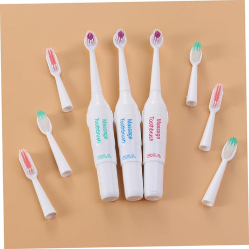 3pc balacoo Portable Electric Toothbrush for Pets Lightweight and Acoustic Cleaning Technology for Easy Dental Care