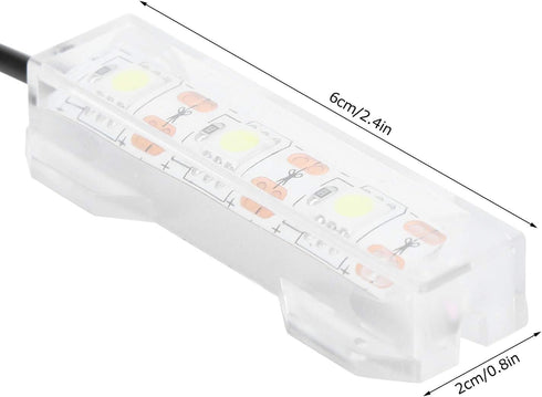 Mini LED Aquarium Light, Small Desktop Fish Mini Decoration Water Plant Light
