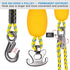 SELEWARE Heavy Duty Boat Tow Harness for Tubing, Boat Tow Rope with Stainless Steel Quick Connector, Heavy Duty Self