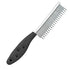 Dog or Cat Comb Grooming, Short and Long Teeth Dematting Tangles Remover Combs, Stainless Steel Pin (Black)