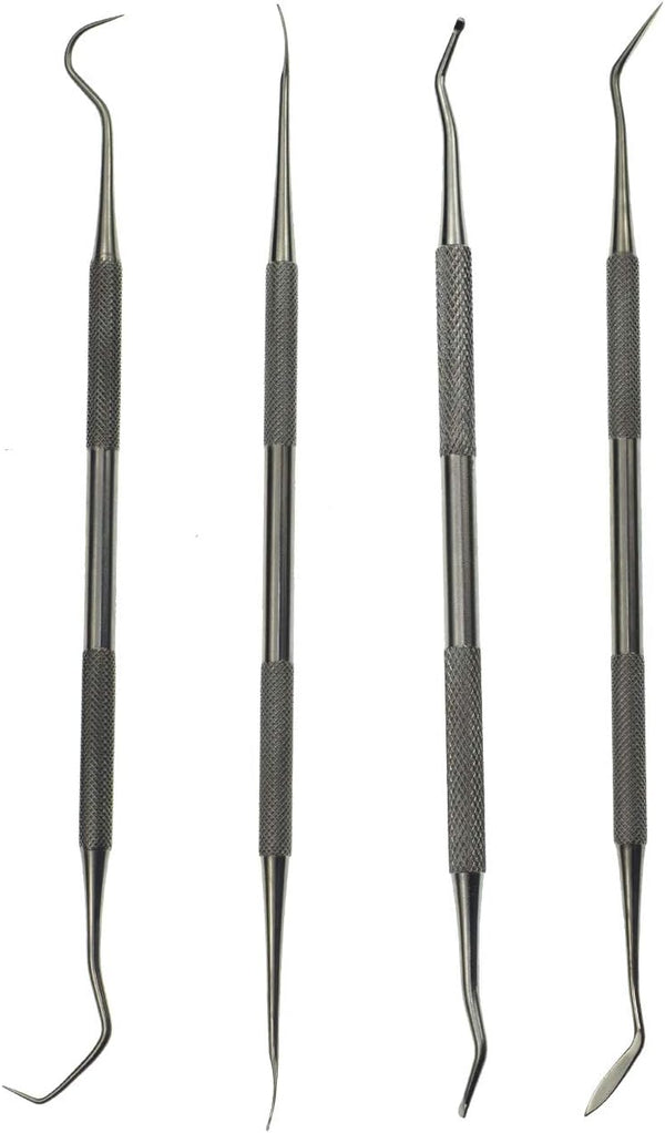 Gun Cleaning Brush & Pick Kit Double Ended Brass Copper Nylon Steel Brush & Metal Picks Set