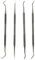 Gun Cleaning Brush & Pick Kit Double Ended Brass Copper Nylon Steel Brush & Metal Picks Set
