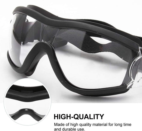 Pet Goggles - Eye Protective Glasses for Medium or Large Dog, Anti-UV, Windproof, Waterproof (Transparent)