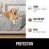 Gorilla Grip 100% Waterproof Dog Blanket, Tear Resistant Washable Couch Protector Cover for Small Dogs, 40x50 Light Gray