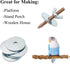 Bird Cage Screws, 20 Washers, 10 Screws, 10 Wing Nuts, Drill Tool Hardware for Bird Playground Perch