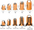 ROCK CLOUD Waterproof Dry Bag 5L Dry Sack for Kayaking, Rafting, Boating, Beach, Surfing, Swimming, Orange