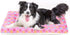 Mora Pets Dog Bed Crate Pad, Ultra Soft Washable Mat with Cute Star Print for Large Medium Small Dogs (35 x 22.8 inch,