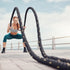 20ft 1.5 Inch MECCANIXITY Battle Rope x Polyester Workout Rope Heavy Fitness Exercise Rope for Strength Training Home
