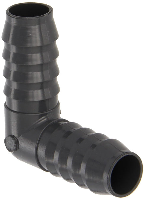 Spears 1406 Series PVC Tube Fitting, 90 Degree Elbow, Schedule 40, Gray, 1" Barbed Size
